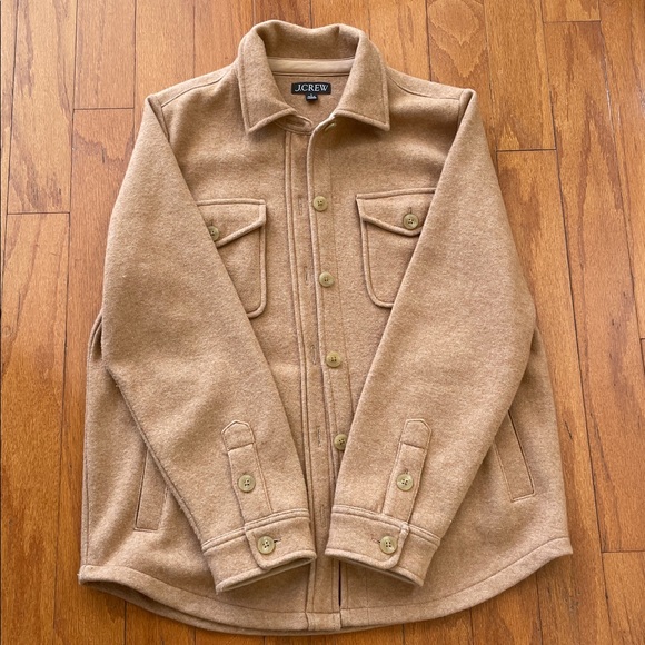 J. Crew Camel Color Wool Button-Up Jacket - Picture 6 of 10